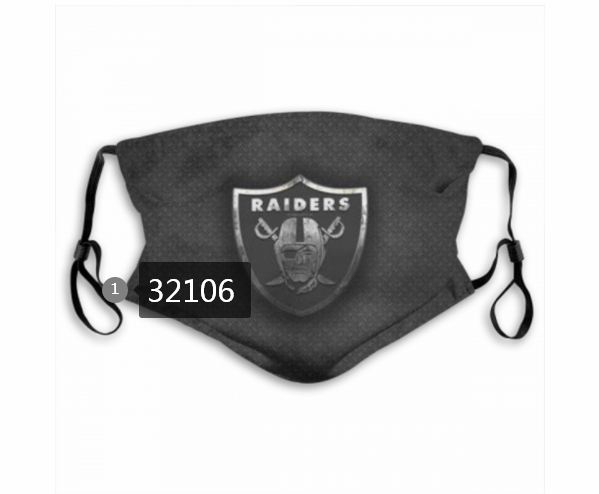 NFL 2020 Oakland Raiders  #64 Dust mask with filter